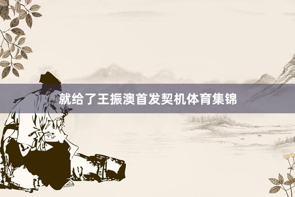 就给了王振澳首发契机体育集锦